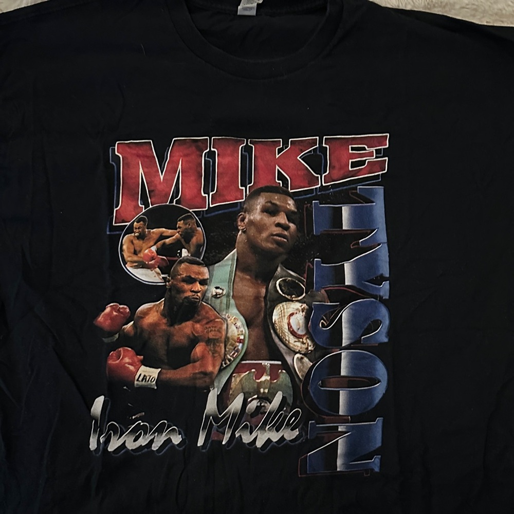 Black Graphic Mike Tyson Iron Mike shirt size XXL Mike Tyson shirt